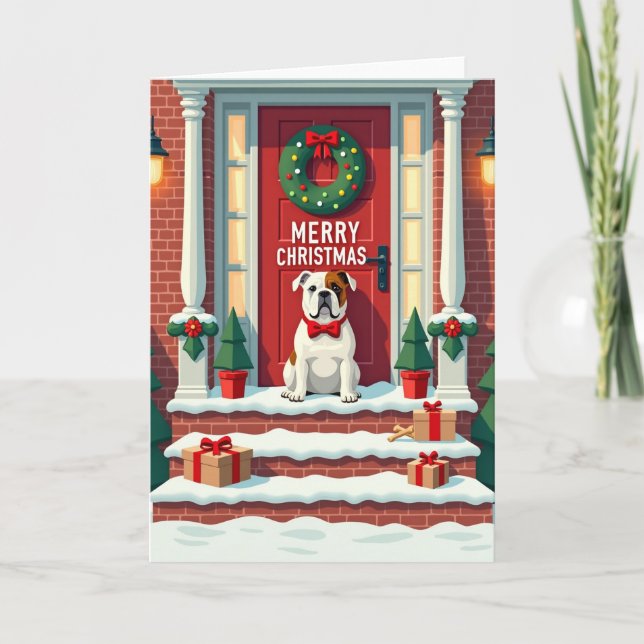 Carte Couronne de Chien Joyeux (Devant)