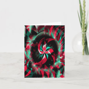 Carte Couronne de Yule tournante....
