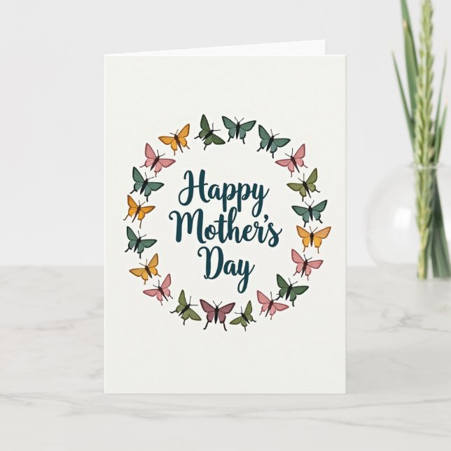 Carte Couronne du jour des mamans ailées (Devant)