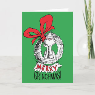 Carte Couronne Joyeux Grinchmas Grinch