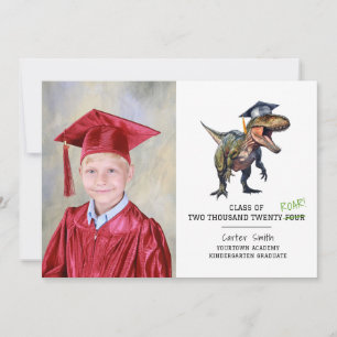 Carte Cours de ruée de 2024 Enfants Dinosaure Graduation