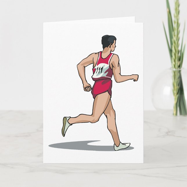 Carte Course Walker Athlète Sports Runner en mouvement (Créateur téléchargé)