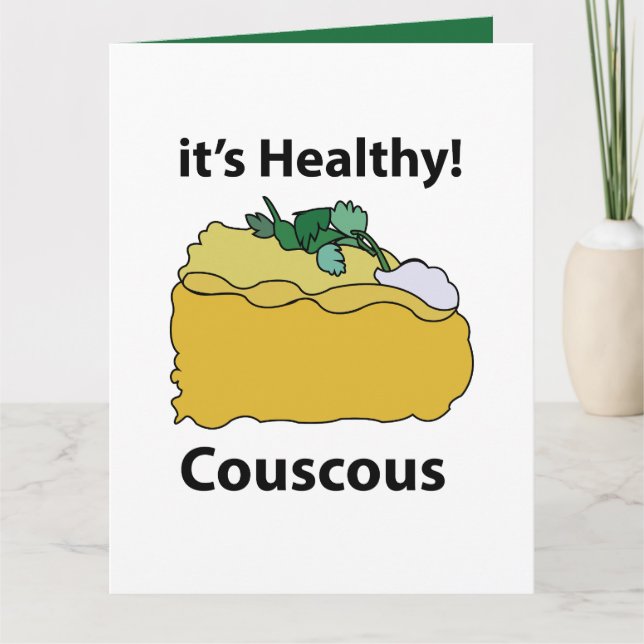 Carte Couscous Grain Aliment Sain (Devant)