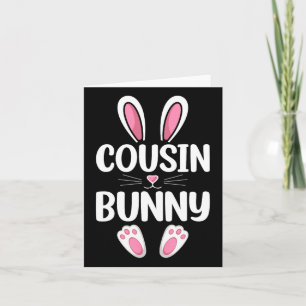 Carte Cousin Bunny Matching Famille Cousin Jour de Pâque