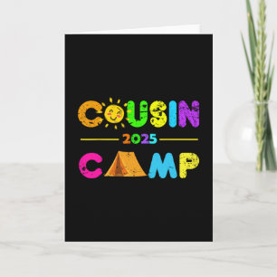 Carte Cousin Camp 2025 Camping Vacances d'été 2025 Fami