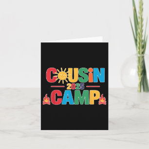 Carte Cousin Camp 2025 Cousin Été Famille Réuni