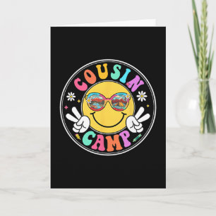Carte Cousin Camp 2025 Équipe de camping drôle d'été Fam