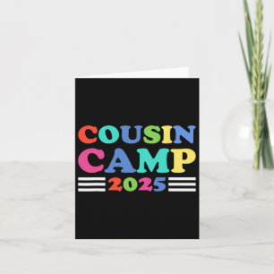 Carte Cousin Camp 2025 Funny Summer Camping Famille