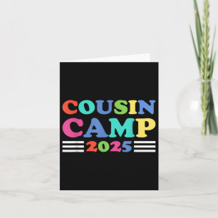 Carte Cousin Camp 2025 Funny Summer Camping Famille