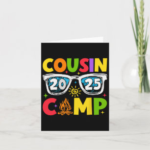 Carte Cousin Camp 2025 Vacances en famille Camping d'été