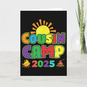 Carte Cousin Camp 2025 Vacances en famille Camping d'été