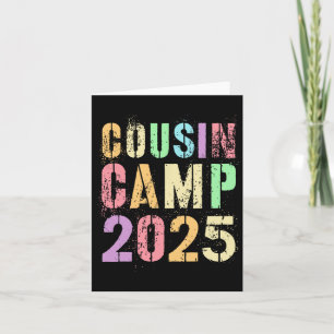 Carte Cousin Camp 2025 Vacances en famille Camping été C