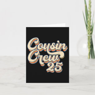 Carte Cousin Crew 2025 Family Reunion Vacation Beach Tri
