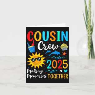 Carte Cousin Crew 2025 Summer Vacation Beach Voyage en f