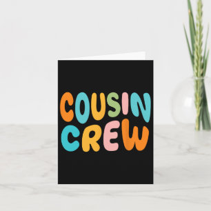 Carte Cousin Crew 2025 Vacation Famille Enfant Garçon Fi