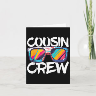 Carte Cousin Crew Chemise Adultes Enfants Correspondant 