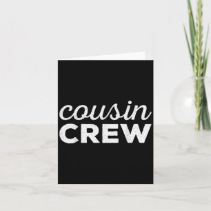 Carte Cousin Crew Chemise Adultes Enfants Correspondant 