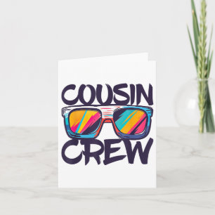 Carte Cousin Crew Chemise Adultes Enfants Correspondant 
