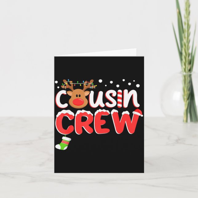 Carte Cousin Crew Christmas Kids Cousins Christmas Match (Devant)