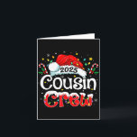 Carte Cousin Crew Christmas Xmas Lights Family Matching<br><div class="desc">Cousin Crew Christmas Xmas Lights Family Matching Pajamas</div>