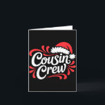 Carte Cousin Crew Christmas Xmas Lights Family Matching<br><div class="desc">Cousin Crew Christmas Xmas Lights Family Matching Pajamas</div>