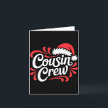 Carte Cousin Crew Christmas Xmas Lights Family Matching<br><div class="desc">Cousin Crew Christmas Xmas Lights Family Matching Pajamas</div>