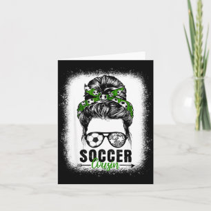 Carte Cousin de football chignon désordonné football amo