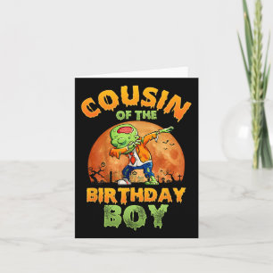 Carte Cousin De L'Anniversaire Garçon Zombie Maman Hallo