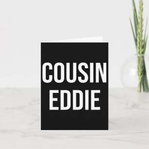 Carte Cousin Eddie Uni-adultes Noir Xs Régulier S Manche
