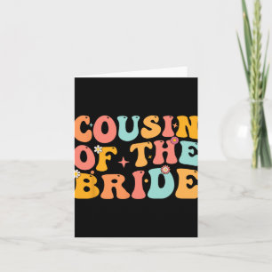 Carte Cousin super De L'Épouse Wedding shower Cousin F