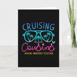 Carte Cousins en croisière créant des souvenirs ensemble