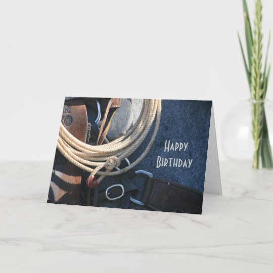 Carte Coutume De Cowboy Cow Girl De Joyeux Anniversaire Zazzle Fr