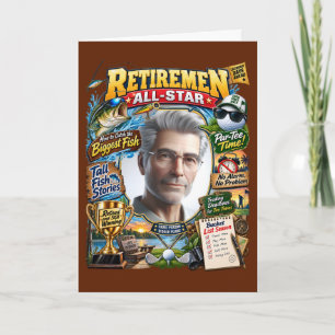 Carte Couverture de magazine de retraite avec photo pers