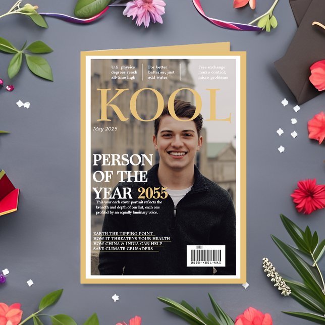 Carte Couverture de magazine factice de remise de diplôm (Créateur téléchargé)