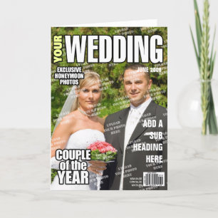 Carte Couverture de magazine personnalisé mariage