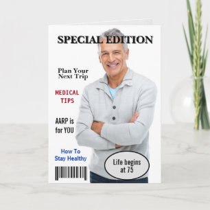 Carte Couverture de magazine pour 75e anniversaire