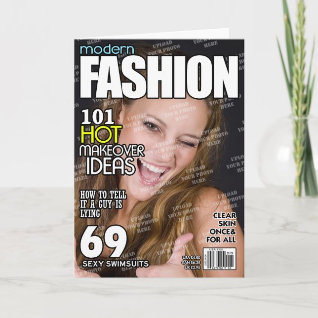 Carte Couverture d'un magazine de mode personnalisé (Devant)
