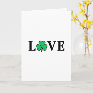 Carte Couverture universelle Trèfle Irlande AMOUR