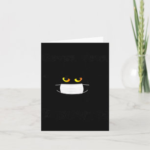 Carte Couvre Meowth Drôle d'Halloween Masque de Chat Noi