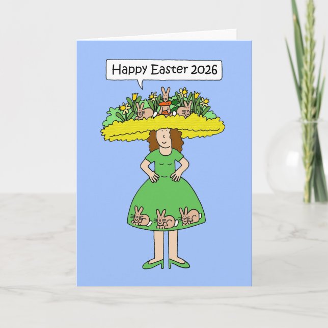 Carte Covid 19 Happy Easter 2026 (Devant)