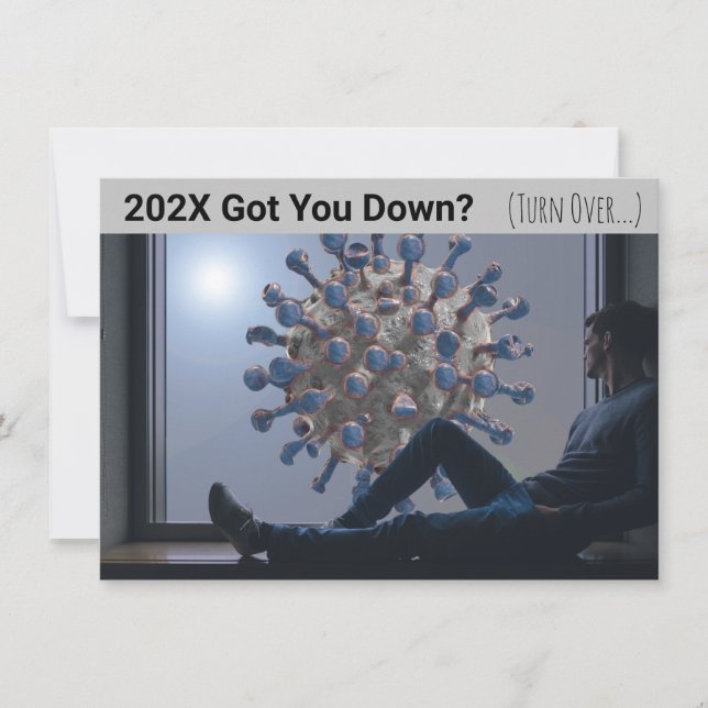 Carte COVID 202X Vous a eu en Bas (Devant)