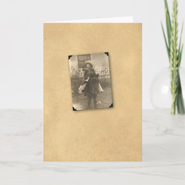 CARTE COW-BOY (Devant)