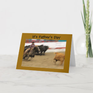 Carte Cowboy and Horse Father's Day Card
