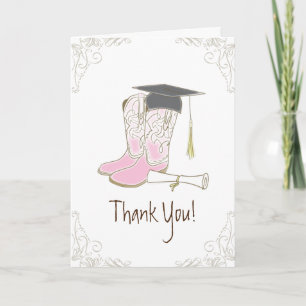Carte Cowboy Cowgirl Graduation Pays Western Party