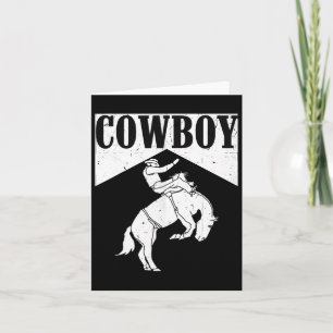 Carte Cowboy Cowgirl Rodeo Horse Riding Pays Ouest