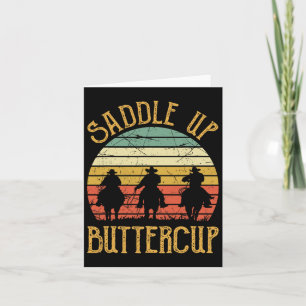 Carte Cowboy Cowgirl Southern Western Saddle Up Buttercu