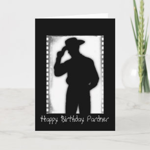 Carte Cowboy d'anniversaire