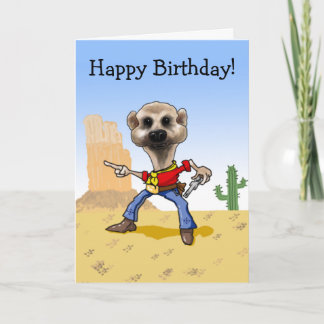 Carte Cowboy Meerkat