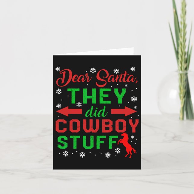 Carte Cowboy Stuff Horseba (Devant)