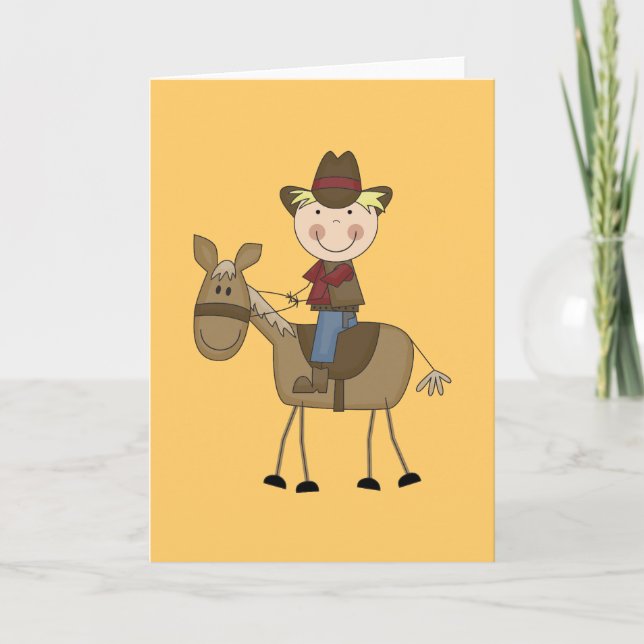 Carte Cowboy sur les tee-shirts et cadeaux de cheval (Devant)